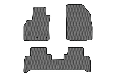 Килимки EVA в салон авто для Grand Scenic III 7 seats moving armrest AT Renault 2009-2015 3 покоління Minivan EU EVAtech RT11745ZG3RN2RGB