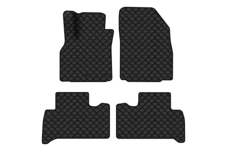 Коврики из экокожи ECO в салон авто для Scenic III non-moving armrest AT Renault 2009-2015 3 поколения Minivan EU EVAtech RT13319PEC4RN2BBB