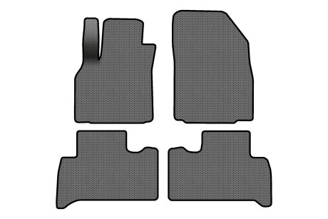 Коврики EVA в салон авто для Scenic III non-moving armrest AT Renault 2009-2015 3 поколения Minivan EU EVAtech RT13319PVC4SGB