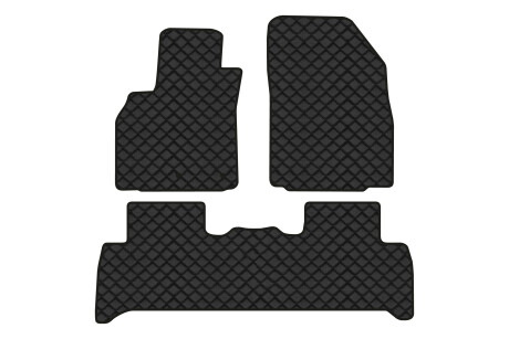 Коврики из экокожи ECO в салон авто для Scenic III non-moving armrest AT Renault 2009-2015 3 поколения Minivan EU EVAtech RT13319ZG3RN2BBB