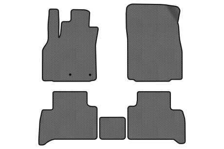 Килимки EVA в салон авто для Grand Scenic III 7 seats moving armrest MT Renault 2009-2015 3 покоління Minivan EU EVAtech RT13459C5RN2RGB