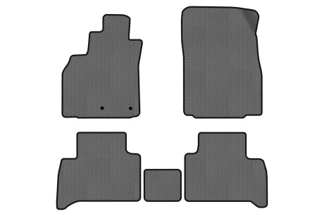 Коврики EVA в салон авто для Grand Scenic III 7 seats moving armrest MT Renault 2009-2015 3 поколения Minivan EU EVAtech RT13459CB5RN2RGB