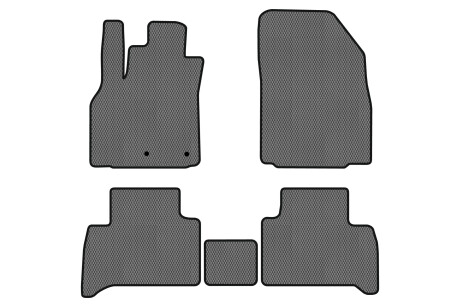 Коврики EVA в салон авто для Grand Scenic III 7 seats moving armrest MT Renault 2009-2015 3 поколения Minivan EU EVAtech RT13459CV5RN2RGB