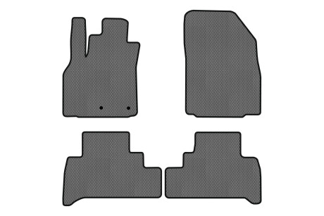 Коврики EVA в салон авто для Grand Scenic III 7 seats moving armrest MT Renault 2009-2015 3 поколения Minivan EU EVAtech RT13459PVC4RN2RGB