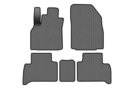 Коврики EVA в салон авто для Scenic III non-moving armrest MT Renault 2009-2015 3 поколения Minivan EU EVAtech RT13468CV5SGB