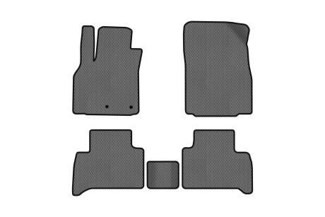 Килимки EVA в салон авто для Grand Scenic III 5 seats moving armrest AT Renault 2009-2015 3 покоління Minivan EU EVAtech RT1828C5RN2RGB