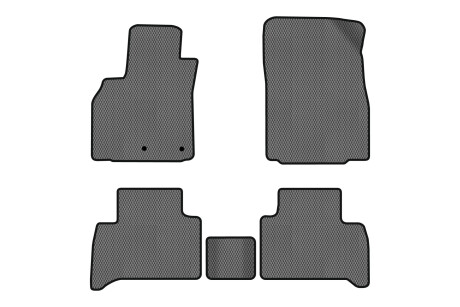 Коврики EVA в салон авто для Grand Scenic III 5 seats moving armrest AT Renault 2009-2015 3 поколения Minivan EU EVAtech RT1828CB5RN2RGB