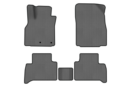 Коврики EVA в салон авто для Grand Scenic III 5 seats moving armrest AT Renault 2009-2015 3 поколения Minivan EU EVAtech RT1828CD5RN2RGB