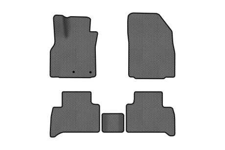 Коврики EVA в салон авто для Grand Scenic III 5 seats moving armrest AT Renault 2009-2015 3 поколения Minivan EU EVAtech RT1828CE5RN2RGB