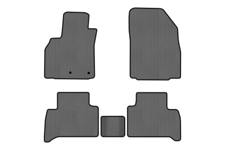 Коврики EVA в салон авто для Grand Scenic III 5 seats moving armrest AT Renault 2009-2015 3 поколения Minivan EU EVAtech RT1828CG5RN2RGB