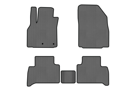 Коврики EVA в салон авто для Grand Scenic III 5 seats moving armrest AT Renault 2009-2015 3 поколения Minivan EU EVAtech RT1828CV5RN2RGB