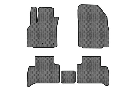 Коврики EVA в салон авто для Grand Scenic III 5 seats moving armrest AT Renault 2009-2015 3 поколения Minivan EU EVAtech RT1828CV5RN2SGB