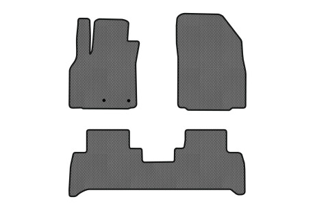 Килимки EVA в салон авто для Grand Scenic III 5 seats moving armrest AT Renault 2009-2015 3 покоління Minivan EU EVAtech RT1828ZV3RN2RGB