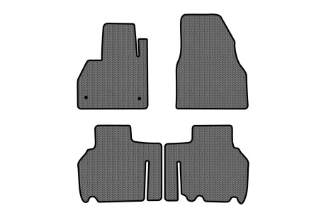 Килимки EVA в салон авто для Kangoo II 5 seats 4-doors Renault 2008-2013 2 покоління Minivan EU EVAtech RT21682PGC4RN2SGB