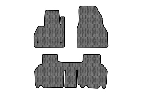 Килимки EVA в салон авто для Kangoo II 5 seats 4-doors Renault 2008-2013 2 покоління Minivan EU EVAtech RT21682ZG3RN2SGB