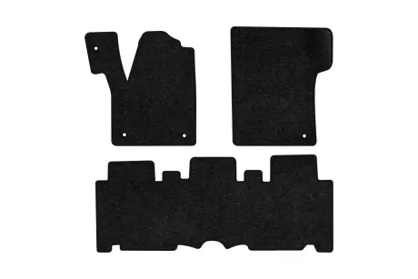 Ворсовые коврики Standard в салон авто для Renault Espace (JE0) 1997-2002 3 поколения Minivan EU черный кант EVAtech RT41758Z3TL4VEB