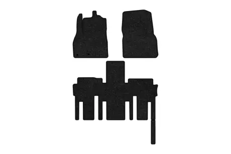 Ворсовые коврики Premium в салон авто для Renault Grand Espace (JK) 2002-2015 5 поколения Minivan EU черный кант EVAtech RT43978Z4RN2VPB