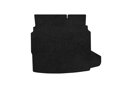 Ворсовый коврик Premium в багажнике авто для Saab 9-3 (YS3F) 2002-2007 2 поколения Sedan EU черный кант EVAtech SA23128B1VPB