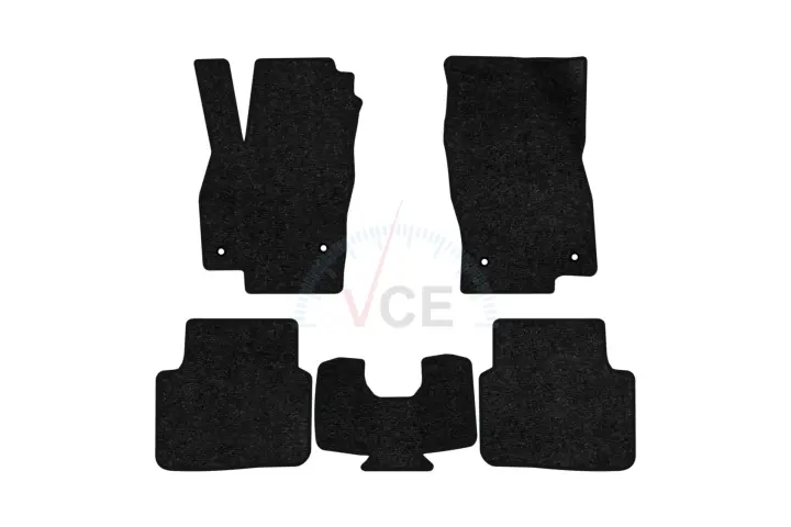 Ворсові килимки Standard в салон авто для Skoda Scala 2018 1 покоління Htb EU чорний кант EVAtech SK12029C5AV4VEB (фото 1)
