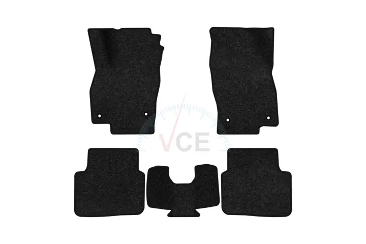 Ворсові килимки Premium в салон авто для Skoda Scala 2018 1 покоління Htb EU чорний кант EVAtech SK12029CD5AV4VPB (фото 1)