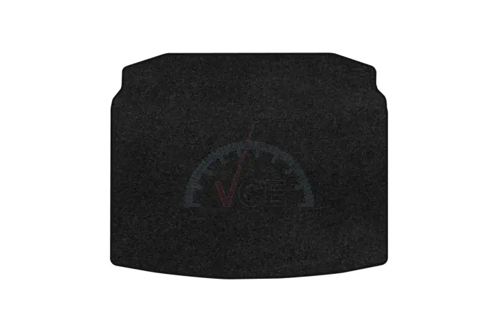 Ворсовий килимок Premium в багажник авто для Skoda Scala 2018 1 покоління Htb EU чорний кант EVAtech SK12029N1VPB (фото 1)