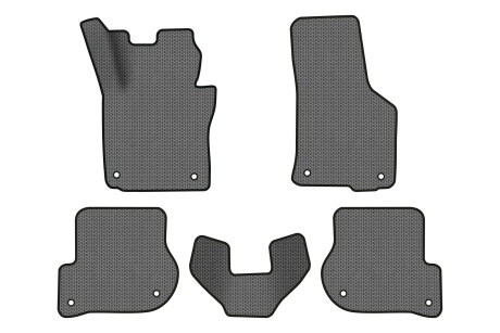 Килимки EVA в салон авто для Octavia A5 MT, 8 clips Skoda 2004-2013 2 покоління Combi EU EVAtech SK12149CE5AV8SGB