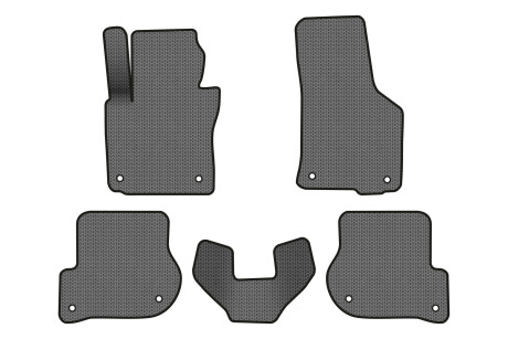 Килимки EVA в салон авто для Octavia A5 AT, 8 clips Skoda 2004-2013 2 покоління Liftback EU EVAtech SK12152CV5AV8SGB