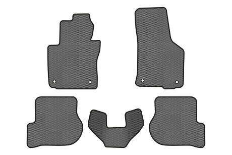 Килимки EVA в салон авто для Octavia A5 MT, 4 clips Skoda 2004-2013 2 покоління Liftback EU EVAtech SK12154CG5AV4RGB