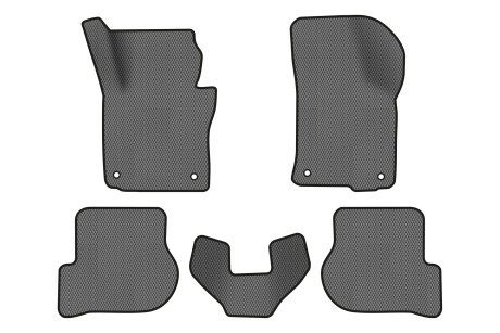 Килимки EVA в салон авто для Octavia A5 AT, 4 clips Skoda 2004-2013 2 покоління Liftback EU EVAtech SK12157CD5AV4RGB