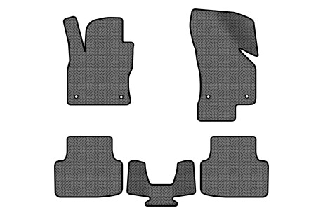 Килимки EVA в салон авто для Octavia A7 Subwoofer Canton AT Skoda 2013-2020 3 покоління Combi EU EVAtech SK32062C5AV4KGB