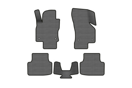 Килимки EVA в салон авто для Octavia A7 AT Skoda 2013-2020 3 покоління Combi EU EVAtech SK3637C5AV4KGB