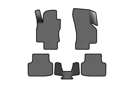 Килимки EVA в салон авто для Octavia A7 AT Skoda 2013-2020 3 покоління Combi EU EVAtech SK3637C5SGB