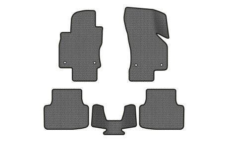 Килимки EVA в салон авто для Octavia A7 AT Skoda 2013-2020 3 покоління Combi EU EVAtech SK3637CB5AV4SGB