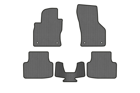 Килимки EVA в салон авто для Octavia A7 AT Skoda 2013-2020 3 покоління Combi EU EVAtech SK3637CS5AV4SGB