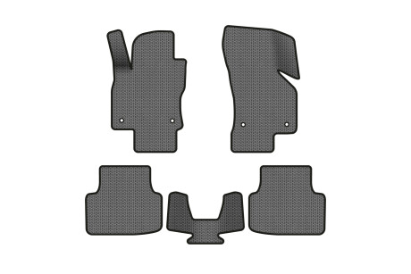 Килимки EVA в салон авто для Octavia A7 AT Skoda 2013-2020 3 покоління Liftback EU EVAtech SK3639C5AV4SGB