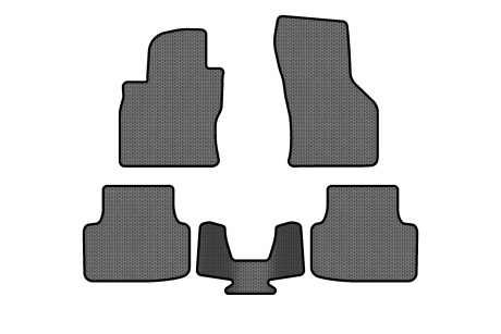 Килимки EVA в салон авто для Octavia A7 AT Skoda 2013-2020 3 покоління Liftback EU EVAtech SK3639CS5SGB