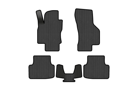 Килимки EVA в салон авто для Octavia A7 AT Skoda 2013-2020 3 покоління Liftback EU EVAtech SK3639CV5SBB