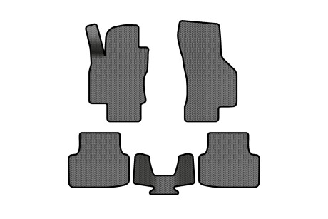 Килимки EVA в салон авто для Octavia A7 AT Skoda 2013-2020 3 покоління Liftback EU EVAtech SK3639CV5SGB