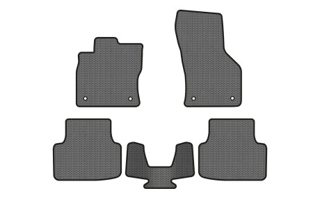 Килимки EVA в салон авто для Octavia A7 MT Skoda 2013-2020 3 покоління Liftback EU EVAtech SK3640CS5AV4SGB