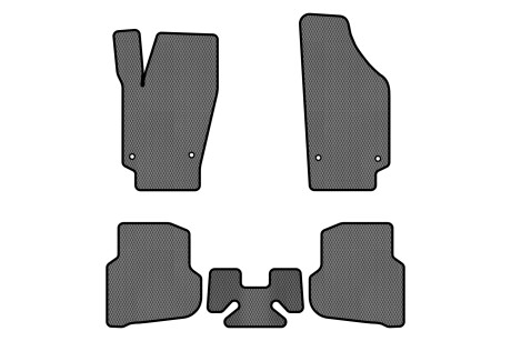 Килимки EVA в салон авто для Ibiza 6J Seat 2008-2017 4 покоління Combi EU EVAtech ST12248CV5AV4RGB