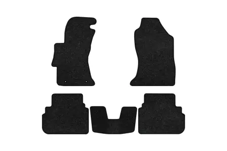 Ворсові килимки Premium в салон авто для Subaru XV (GT) 2017-2023 2 покоління SUV EU чорний кант EVAtech SU21656CG5LA2VPB