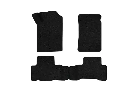Ворсовые коврики Standard в салон авто для SsangYong Rexton (Y200) (4 clips) 2001-2006 1 поколение SUV EU черный кант EVAtech SY13783PDC4LA4VEB