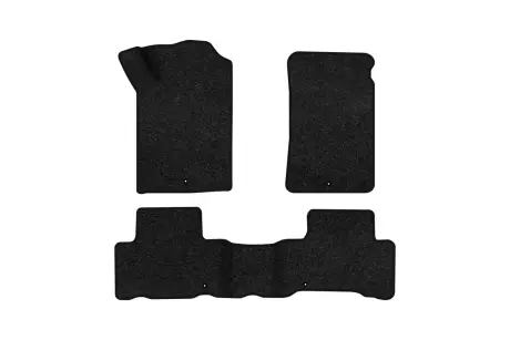 Ворсові килимки Premium в салон авто для SsangYong Rexton (Y200) (4 clips) 2001-2006 1 покоління SUV EU чорний кант EVAtech SY13783ZD3LA4VPB
