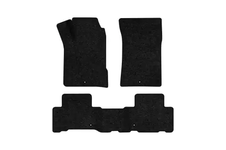 Ворсовые коврики Standard в салон авто для SsangYong Rexton W (Y290) 7 seats Restyling 2012-2017 1 поколение SUV EU черный кант EVAtech SY43604ZD3CP4VEB