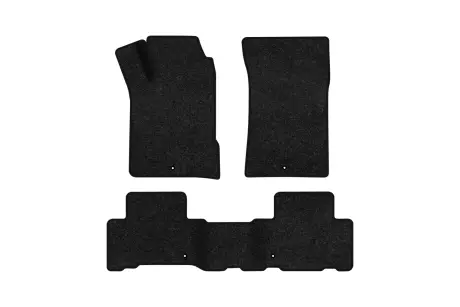 Ворсовые коврики Premium в салон авто для SsangYong Rexton W (Y290) 7 seats Restyling 2012-2017 1 поколение SUV EU черный кант EVAtech SY43604ZD3CP4VPB