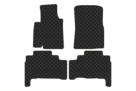 Коврики из экокожи ECO в салон авто для Land Cruiser 200 7 seats Restyling Toyota 2013-2021 1 поколение SUV EU EVAtech TY31634PBC4TL4BBB