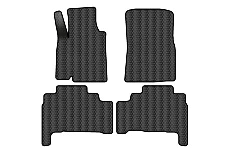 Килимки EVA в салон авто для Land Cruiser 200 7 seats Restyling Toyota 2013-2021 1 покоління SUV EU EVAtech TY31634PC4SBB