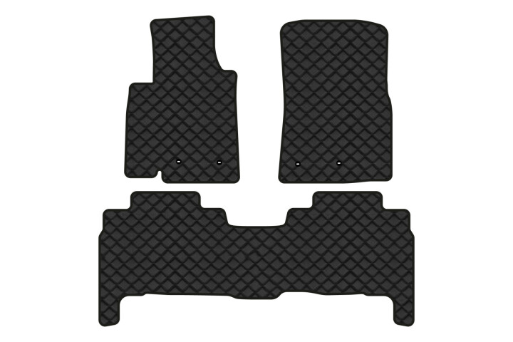 Коврики из экокожи ECO в салон авто для Land Cruiser 200 7 seats Restyling Toyota 2013-2021 1 поколение SUV EU EVAtech TY31634ZB3TL4BBB (фото 1)