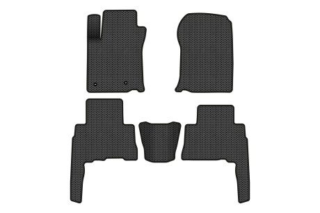 Килимки EVA в салон авто для Land Cruiser Prado 150 5 seats Restyling Toyota 2013-2023 4 покоління SUV EU EVAtech TY3253C5TL2SBB