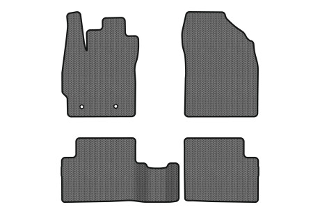 Килимки EVA в салон авто для Auris E150 FWD 5-doors MT Toyota 2006-2012 1 покоління Htb EU EVAtech TY3654PVL4TL2SGB